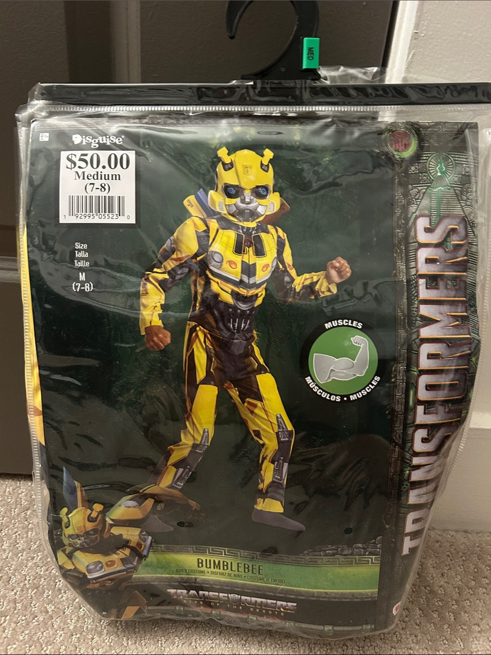 Bumblebee Yellow Transformer Costume - Medium (7-8)